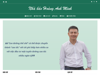 Website nhà báo Hoàng Anh Minh